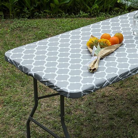 elastic edged tablecloths|outside tablecloths with elastic edge.